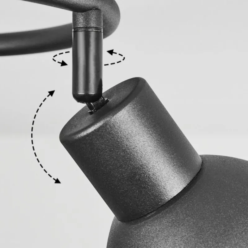 Luminaires Scandinaves-hofstein Plafonnier Kansela Noir, 3 lumières