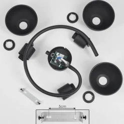 Luminaires Scandinaves-hofstein Plafonnier Kansela Noir, 3 lumières