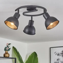 Luminaires Scandinaves-hofstein Plafonnier Kansela Noir, 3 lumières