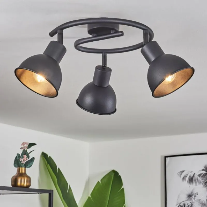Luminaires Scandinaves-hofstein Plafonnier Kansela Noir, 3 lumières