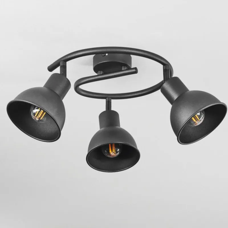 Luminaires Scandinaves-hofstein Plafonnier Kansela Noir, 3 lumières