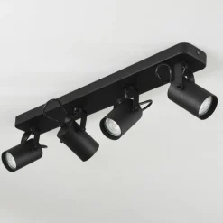 hofstein Plafonnier Kergus Noir, 4 lumières