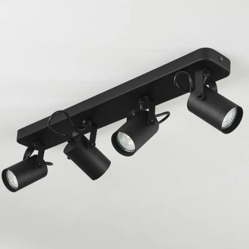 hofstein Plafonnier Kergus Noir, 4 lumières