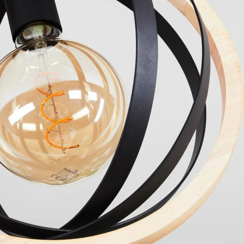 Luminaires Scandinaves-hofstein Plafonnier Kintore Bois clair, Noir, 1 lumière