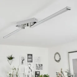 hofstein Plafonnier Kudus LED Chrome, 1 lumière