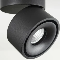 hofstein Plafonnier Laonsana LED Noir, 1 lumière* Éclairage Led