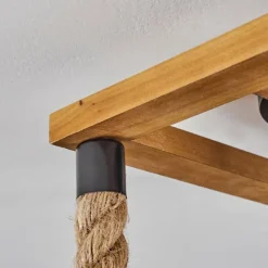 Style Boho-Chic-hofstein Plafonnier Lautremen Brun, Écru, Noir, 1 lumière