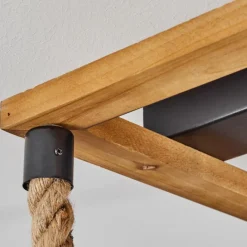 Lampes Industrielles-hofstein Plafonnier Lautremen Brun, Écru, Noir, 4 lumières