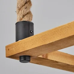 Lampes Industrielles-hofstein Plafonnier Lautremen Brun, Écru, Noir, 4 lumières