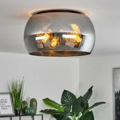 hofstein Plafonnier Lissy Noir, 3 lumières