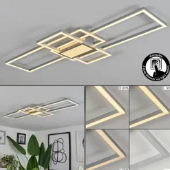 hofstein Plafonnier Longos LED Aluminium, 1 lumière