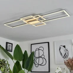 hofstein Plafonnier Longos LED Aluminium, 1 lumière