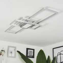 hofstein Plafonnier Longos LED Aluminium, 1 lumière