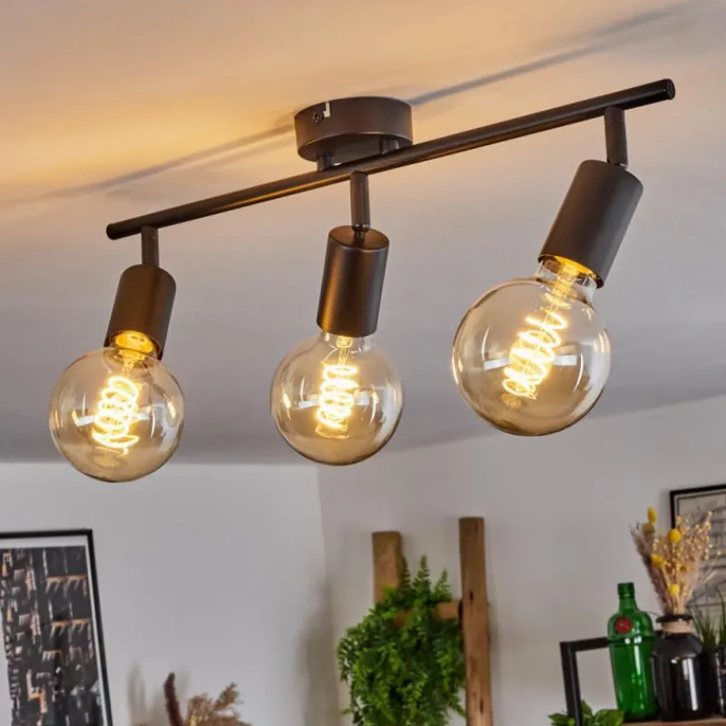 hofstein Plafonnier Maidford Noir, 3 lumières