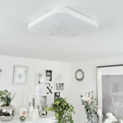 hofstein Plafonnier Melres LED Blanc, 1 lumière