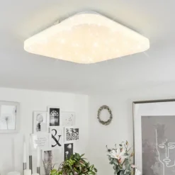 hofstein Plafonnier Melres LED Blanc, 1 lumière