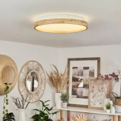 Luminaires Scandinaves-hofstein Plafonnier Menthonnex LED Blanc, 1 lumière