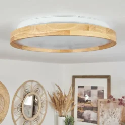 Luminaires Scandinaves-hofstein Plafonnier Menthonnex LED Blanc, 1 lumière