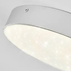 hofstein Plafonnier Mentque LED Argenté, 1 lumière