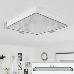 hofstein Plafonnier Mentque LED Blanc, 1 lumière