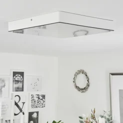 hofstein Plafonnier Mentque LED Blanc, 1 lumière