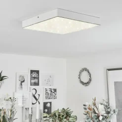 hofstein Plafonnier Mentque LED Blanc, 1 lumière