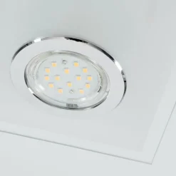 hofstein Plafonnier Mirandol LED Chrome, 6 lumières