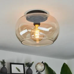 hofstein Plafonnier Molloy Ambre, 1 lumière