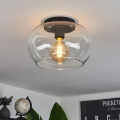 hofstein Plafonnier Molloy Clair, 1 lumière