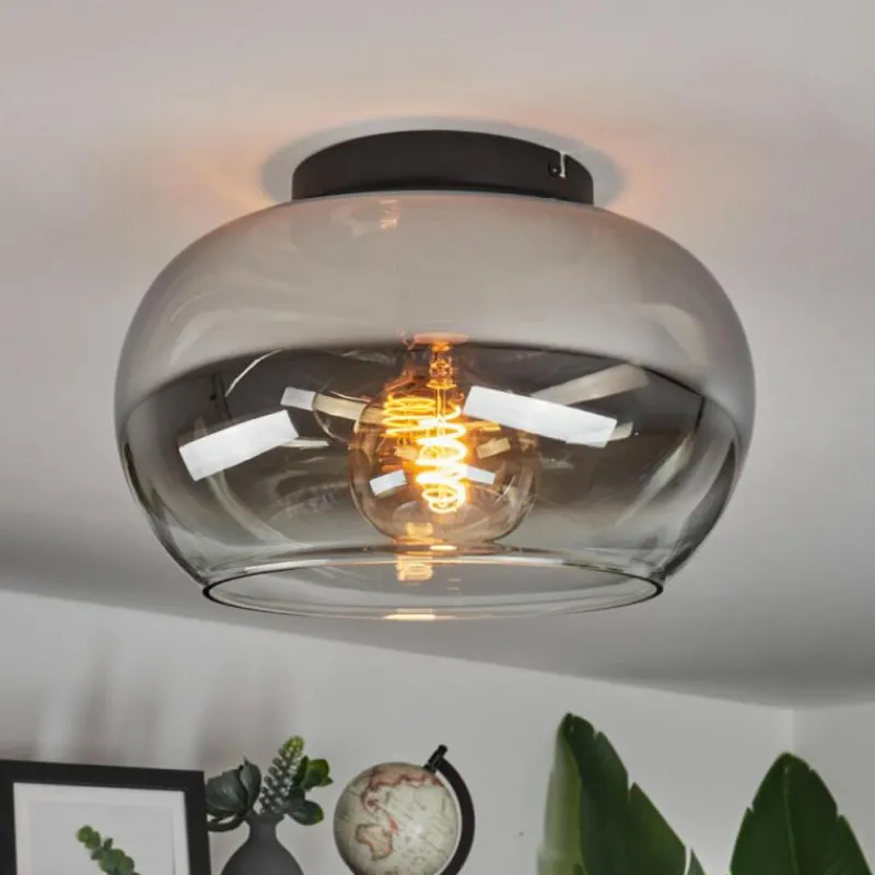 Suspension Verre Fumé-hofstein Plafonnier Molloy Clair, Fumé, 1 lumière