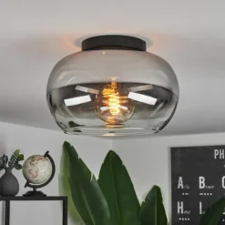 Suspension Verre Fumé-hofstein Plafonnier Molloy Clair, Fumé, 1 lumière