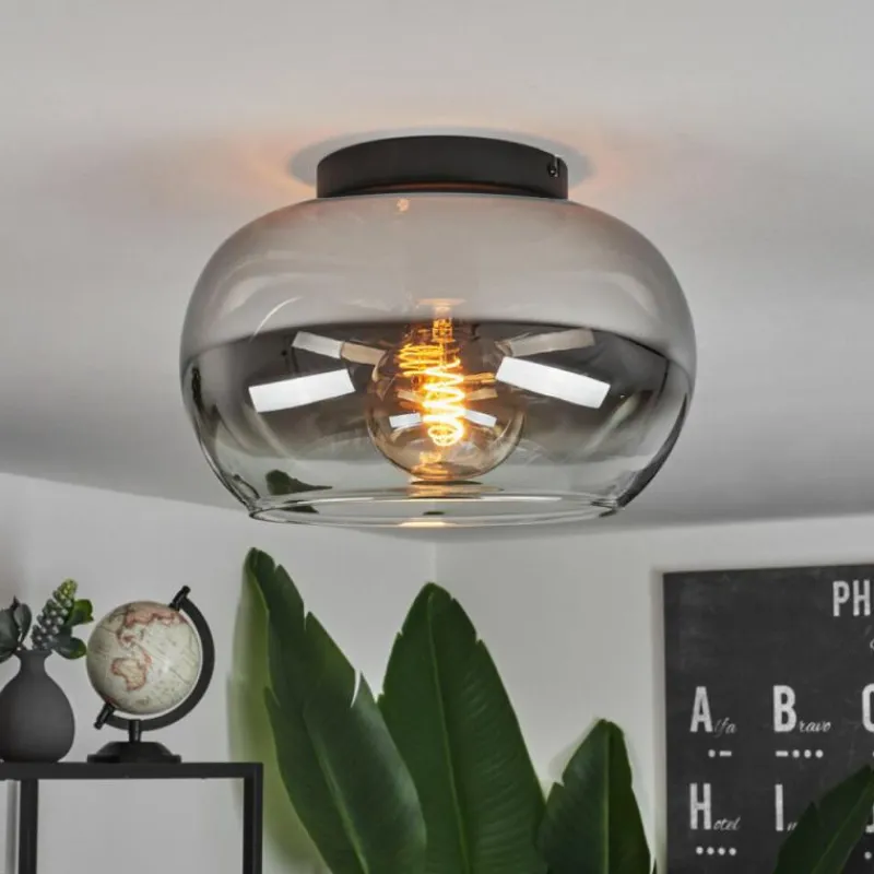 Suspension Verre Fumé-hofstein Plafonnier Molloy Clair, Fumé, 1 lumière