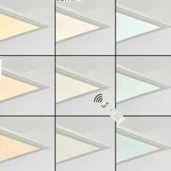 Lampe Plafonnier Montalba LED Blanc, 1 lumière, Télécommandes, Changeur de couleurs* Éclairage Led