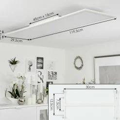 Lampe Plafonnier Montalba LED Blanc, 1 lumière, Télécommandes, Changeur de couleurs* Éclairage Led