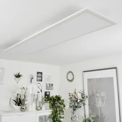 Lampe Plafonnier Montalba LED Blanc, 1 lumière, Télécommandes, Changeur de couleurs* Éclairage Led