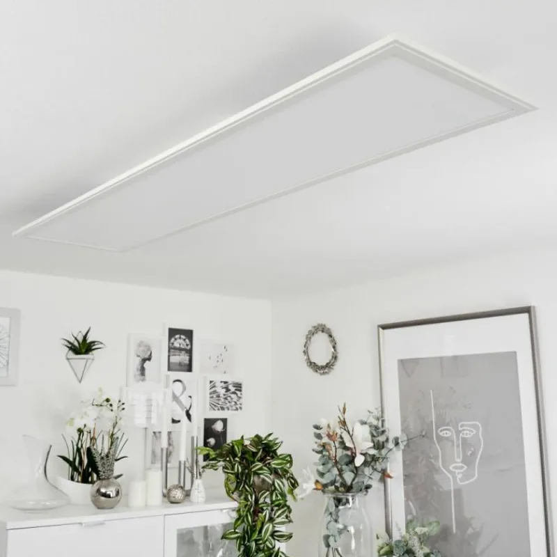 Lampe Plafonnier Montalba LED Blanc, 1 lumière, Télécommandes, Changeur de couleurs* Éclairage Led