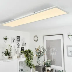 Lampe Plafonnier Montalba LED Blanc, 1 lumière, Télécommandes, Changeur de couleurs* Éclairage Led