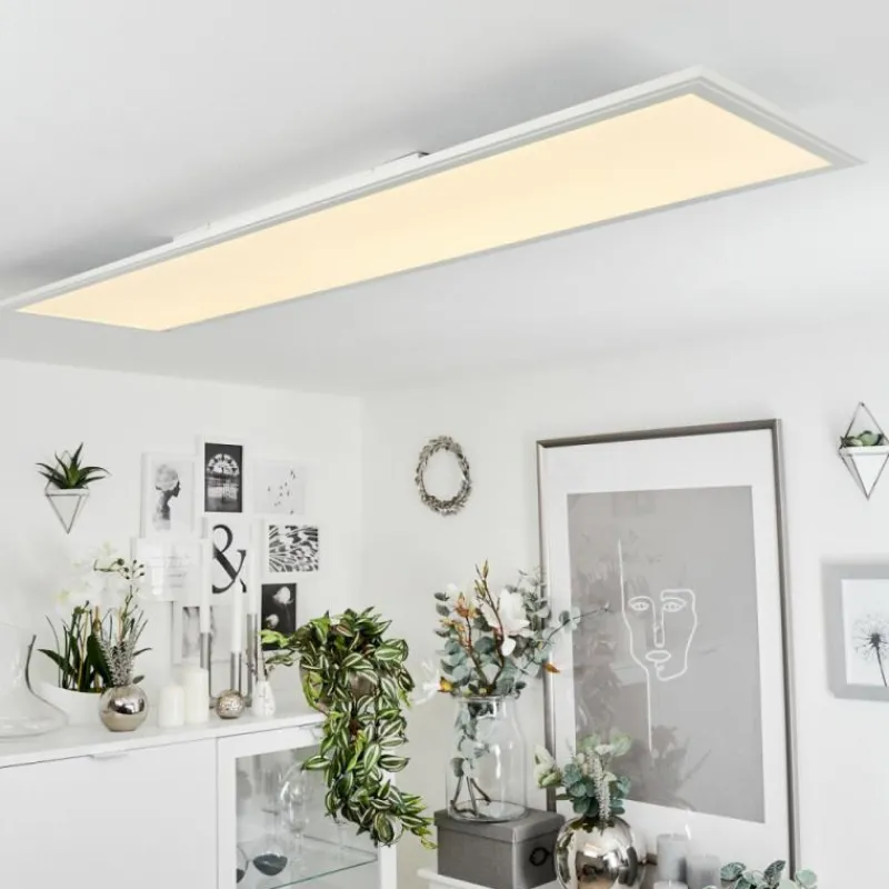 Lampe Plafonnier Montalba LED Blanc, 1 lumière, Télécommandes, Changeur de couleurs* Éclairage Led