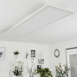 Lampe Plafonnier Montalba LED Blanc, 1 lumière, Télécommandes, Changeur de couleurs* Éclairage Led