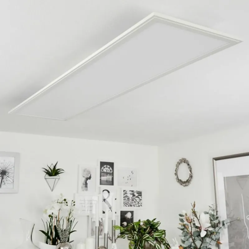 Lampe Plafonnier Montalba LED Blanc, 1 lumière, Télécommandes, Changeur de couleurs* Éclairage Led