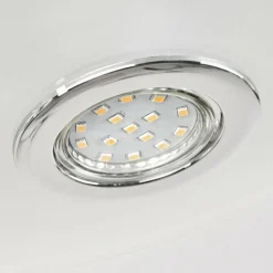 hofstein Plafonnier Morges LED Chrome, Blanc, 4 lumières