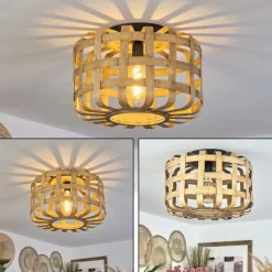 Luminaires Scandinaves-hofstein Plafonnier Moselos Écru, 1 lumière