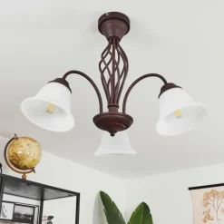 hofstein Plafonnier Mosquerito Rouille, 3 lumières