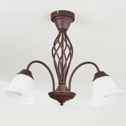 hofstein Plafonnier Mosquerito Rouille, 3 lumières