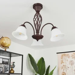 hofstein Plafonnier Mosquerito Rouille, 3 lumières