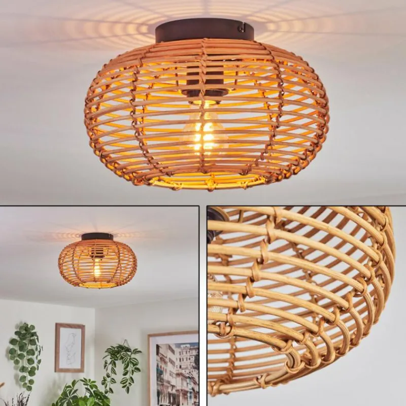 Luminaires Scandinaves-hofstein Plafonnier Mulstrand Écru, Noir, 1 lumière