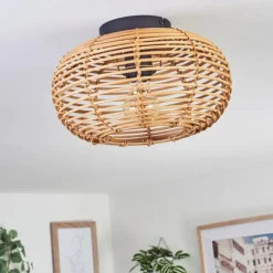 Luminaires Scandinaves-hofstein Plafonnier Mulstrand Écru, Noir, 1 lumière