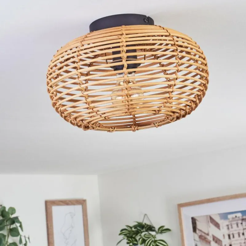 Luminaires Scandinaves-hofstein Plafonnier Mulstrand Écru, Noir, 1 lumière