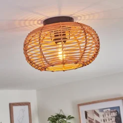 Luminaires Scandinaves-hofstein Plafonnier Mulstrand Écru, Noir, 1 lumière