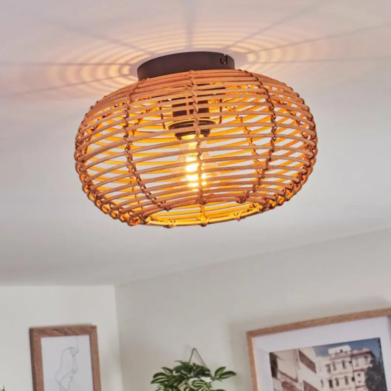 Luminaires Scandinaves-hofstein Plafonnier Mulstrand Écru, Noir, 1 lumière